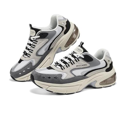 Skechers斯凯奇 男绑带老爹鞋 183214-GRY 商品图3