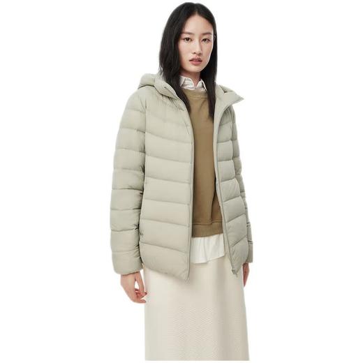 坦博尔 女短款轻薄连帽羽绒服 TBF310238A 商品图7