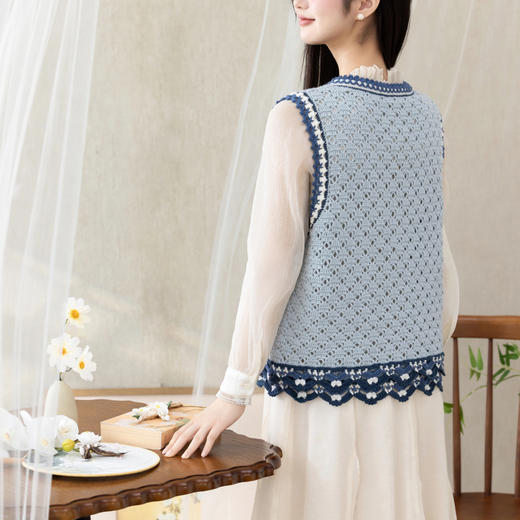 苏苏姐家若锦马甲手工diy钩针自制羊毛线编织毛线团材料包 商品图3