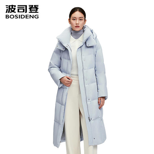 波司登25新款女士鹅绒可脱卸帽长款羽绒服B250244146 商品图2