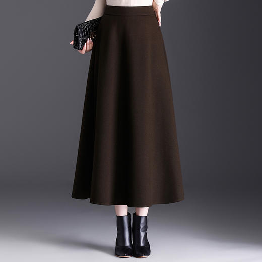 垂坠感百褶大摆裙，长款高腰A字伞裙半身裙MYX-JYM-25107-L 商品图0