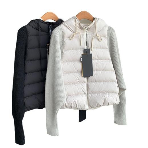 小众设计！时髦针织拼接厚外套短款连帽羽绒服女25秋冬新款！ 商品图4