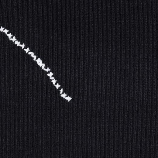 243031SDSA男士秋冬新款痞帅男装潮牌撞色缝线圆领针织衫毛衣百搭休闲 商品图3