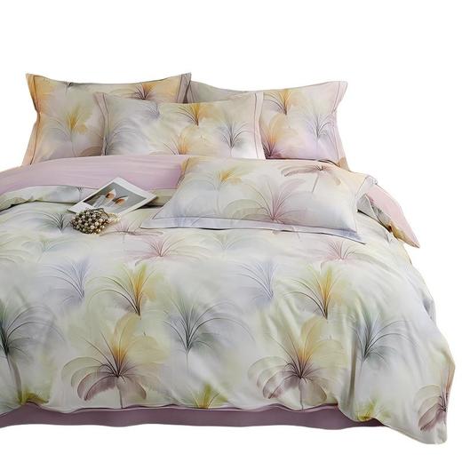 彼加曼 铂金数码全棉加厚家装四件套-乔木紫200*230cm BGM-T2531 商品图0