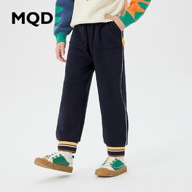 【MQD】童装男童冬季针织裤中大儿童加绒运动裤加厚保暖卫裤潮