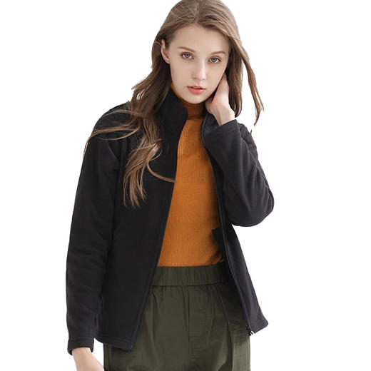 CAMEL骆驼 女保暖抓绒衣 A0W118153-1 商品图0