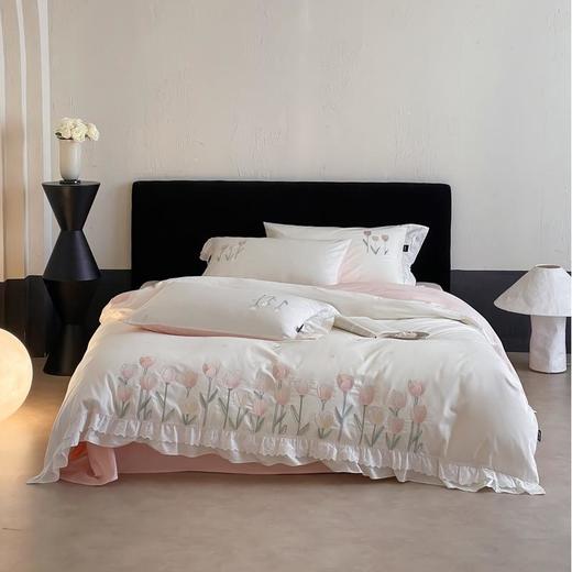 【商超爆款】丝享全棉小清新刺绣系列套件四件套 商品图3