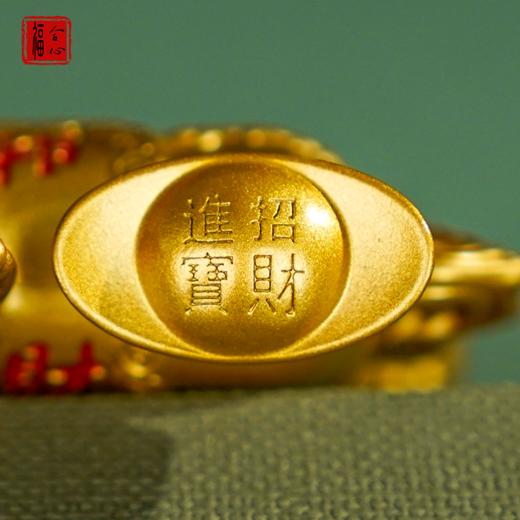 【蓝禧老师推荐】黄铜【马上发财】摆件 商品图5