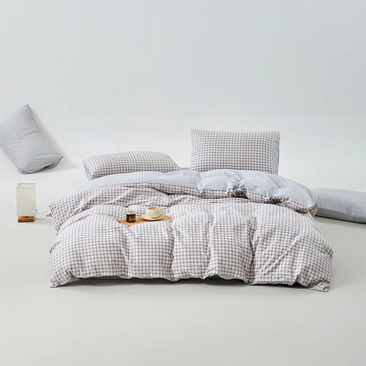 無印良品 咖品纯棉四件套-布兰格200x230cm MJ-T2022-103-3 商品图3