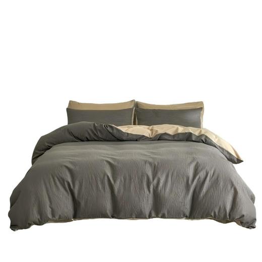 彼加曼 简尚水洗大提花四件套-云灰 200*230cm BGM-T2502 商品图0