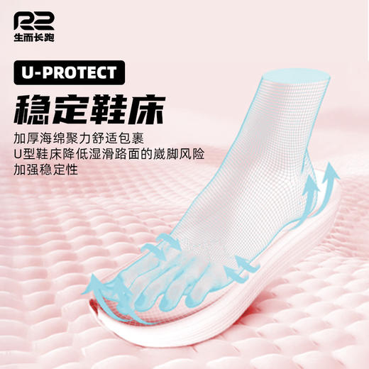 R2跑鞋官方旗舰店新款云跑加绒秋冬跑步鞋缓震保暖防滑运动鞋男女 商品图5