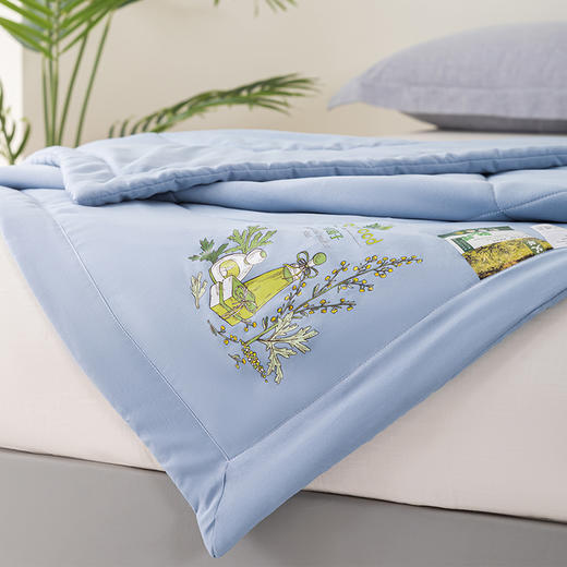 UCHINO内野 云水蓝蕲艾草养生被180*200cm HU-HY01B20-B 商品图4