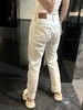 男女同款 白色牛仔显瘦窄版中低腰直筒裤（蕾姐穿29码宽松） 商品缩略图1