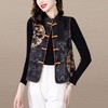 雀说刺绣唐装马甲短款国潮复古百搭中国风显坎肩显瘦外套AL2405 商品缩略图2
