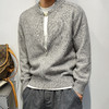 徐太浪【800g重磅 白灰色】大码开衫毛衣男秋冬男装休闲针织外套 商品缩略图2