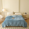 俞兆林 纯色绣花牛奶绒毛毯2米灰蓝 YZL-24099 商品缩略图2