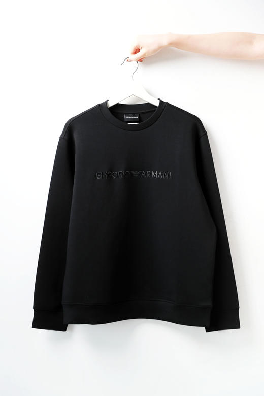 横标重工刺绣，字母提花卫衣。正肩纯色宽松长袖卫衣外套C101566 商品图4