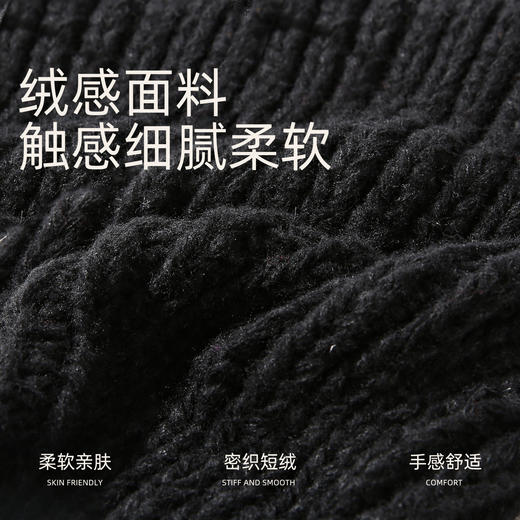 CACUSS针织帽子女秋冬可爱蝴蝶结猫耳帽大头围加厚保暖护耳毛线帽ZZ250718 商品图2
