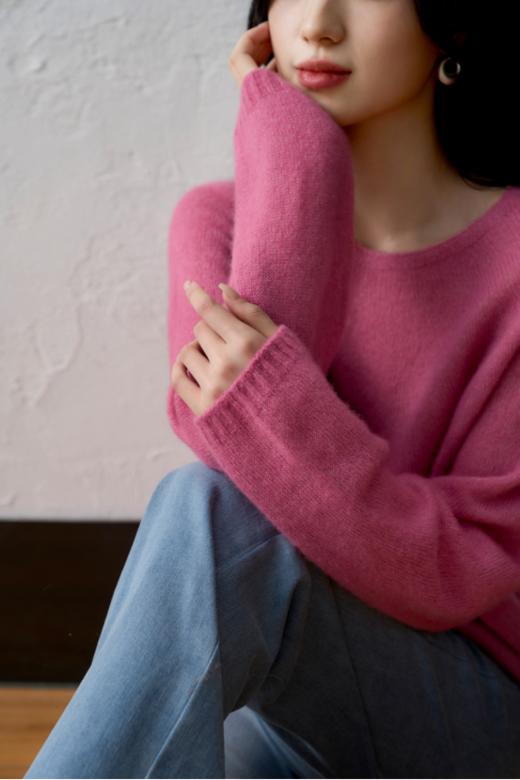 🔥秋冬新款【Avann无缝一体圆领毛衣女2971】·慵懒百搭软糯打底衫·多色可选 🌸单穿/叠穿/内搭毛衣!品牌直发! ✅ 采用无缝一体成型技术，✨减少侧缝摩擦，柔软亲肤细腻  商品图1