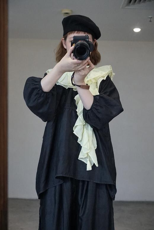 BUNON 圆领后开扣长袖衬衫​​(2色可选) 商品图6