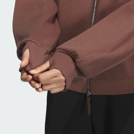 Adidas阿迪达斯MUST HAVES LOGO FLEECE JACKET 加厚运动休闲夹克外套KC0048 商品图5