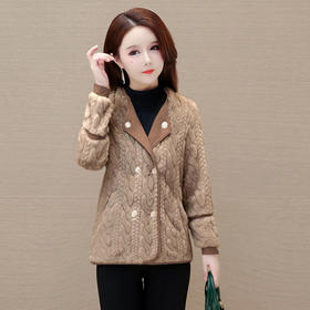 QYM 23A2083-Y皮毛一体外套仿貂绒宽松皮草上衣