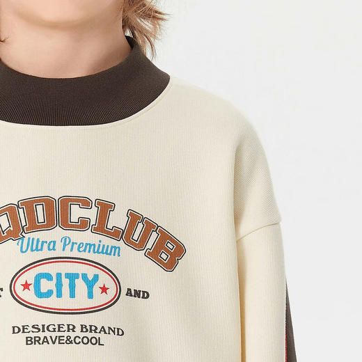 【MQD】童装男大童冬学院风卡通加绒卫衣 商品图2