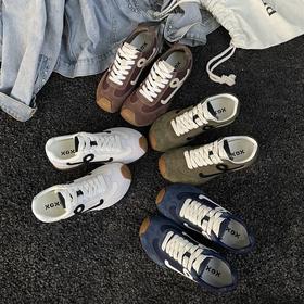 【真皮拼色阿甘鞋】小低帮+加厚鞋底，拉长腿部线条！轻盈舒适，软软弹弹，1秒get“踩屎感”！经典版型，多色可选，日常搭配无压力！【康恒-J】