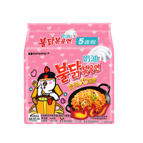 韩国三养超辣鸡肉味奶油拌面650g
