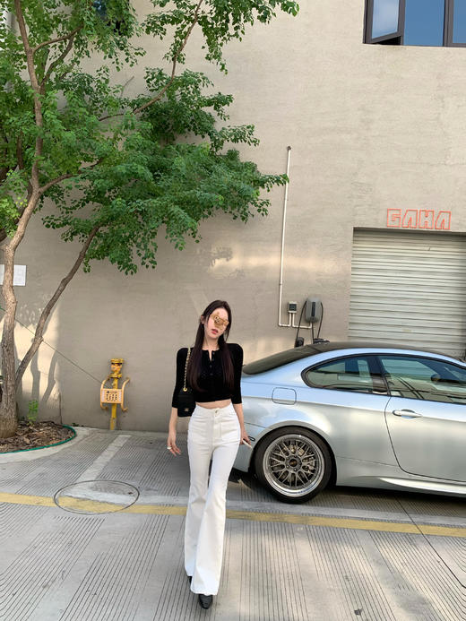 Read Nameless /显瘦神器喇叭裤 白色 2025/10/16 商品图10