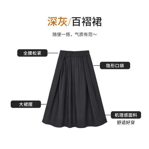 【商场同款】CNS5005 “ 女神裙 ” 中空纱斜纹面料自然肌理 轻盈有型 大摆灵动包容舒适 商品图2