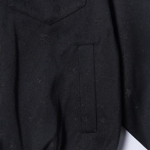 23760SDSA秋冬新款痞帅男装潮牌满印洒金星星翻领夹克外套下摆松紧百搭 商品图3