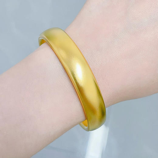 【限时克减150元】足金999.9 #复古风 古法空心固口光圈素圈轮胎手镯（面宽约11.5-12.5mm，厚约4.9mm）(ANWGFSZ00986-2),(预售产品下单后不退款不退货不换货不补差价) 商品图2