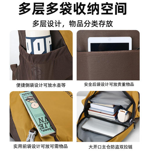 雀说户外登山徒步包男士旅行双肩包女大容量差旅轻便装备休闲包AL293 商品图2