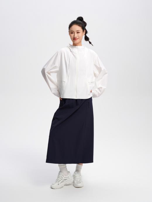 SZ3A60_皓色_外套上衣_春夏_连帽拉链宽松落肩袖大口袋抽绳收腰防晒运动_高级女装_BERNIEELEN 伯妮斯茵 商品图1