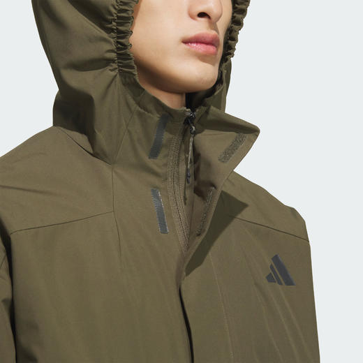 Adidas阿迪达斯MODERN TECH WARM JACKET 拒水防风运动休闲连帽夹克外套KB7625 商品图5