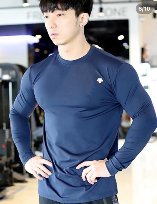 迪dst秋冬加绒打底！！保暖长袖！男士综训长袖针织衫 商品图2