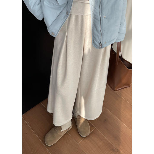 2025新款糯米裤！韩版宽松轻氧舒适感休闲裤女松紧腰奶奶裤！ 商品图1