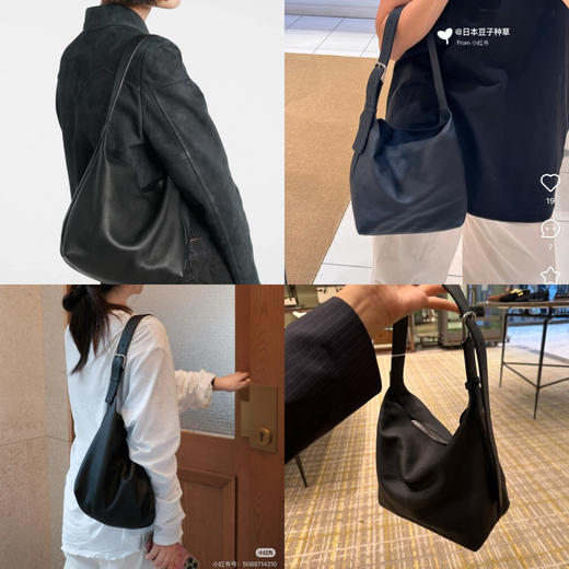 1016-1 极简高级 TR新款 isa hobo新款 鹿皮水桶包 炒鸡好背熬 商品图0