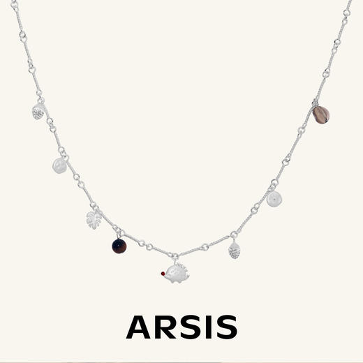 ARSIS｜小森林系列 小刺猬吊坠项链 商品图0