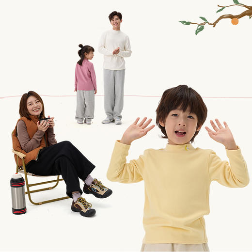 【小暖皮山茶油养肤】Q21小暖皮厚暖刺绣半高领上衣吸湿发热保暖打底衫 商品图2