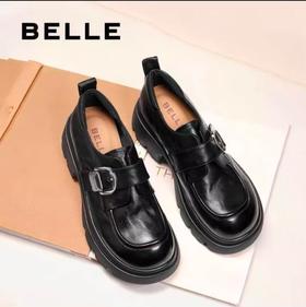 2F【百丽】复古厚底乐福鞋