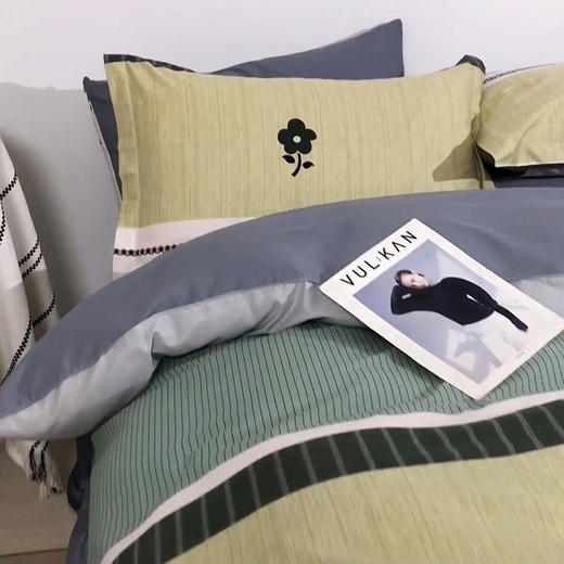 罗曼罗兰 全棉四件套新都时尚200*230cm 6925314751728 商品图4