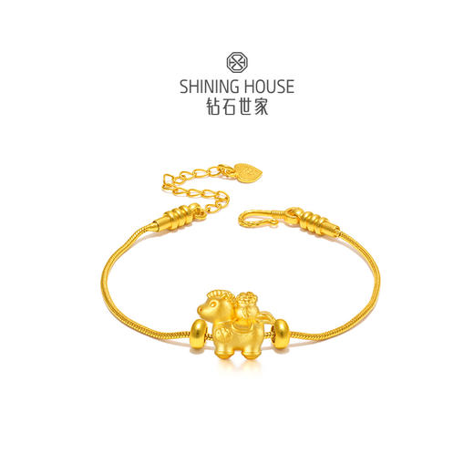 【定价黄金】【现货】钻石世家 福气哒哒系列 足金串珠 马上都有马上有钱马上有囍马上发财马上暴富吊饰【黄金不支持7天无理由退换货】预计3天发货 商品图9