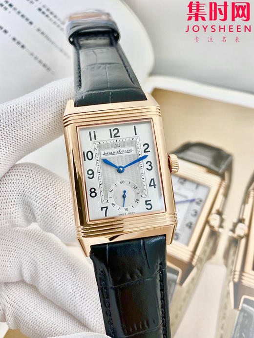 积家翻转系列 双面翻转 两针半 男士机械腕表 Reverso Classic Large Duoface Small Second 男款翻转系列 商品图0