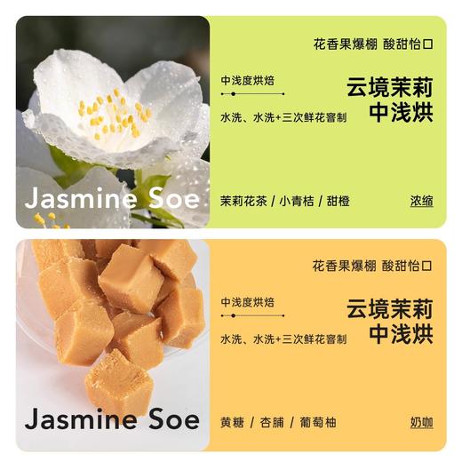 明谦云境茉莉咖啡豆耶加雪菲中浅烘焙阿拉比卡意式拿铁咖啡磨粉 商品图2