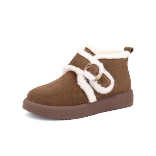 森达 女保暖绒毛短靴 XLG01DD4 商品图1