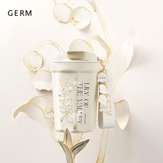 GERM格沵 铃兰系列菱形咖啡杯屿蓝390ml 6975061457862 商品图1