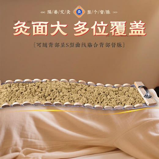 木质火龙灸艾灸盒 督脉隔姜灸专用器具 艾灸馆腰背腹龙骨灸 贴合脊柱 商品图1