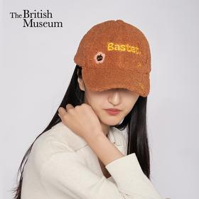 大英博物馆 盖亚·巴斯特系列 羊羔毛 萌猫刺绣 棒球帽